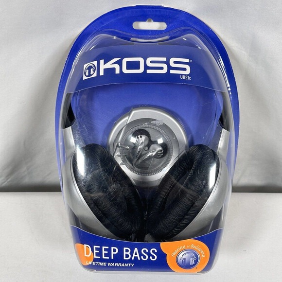 Koss Stereophones UR21c Headphones and Earbuds Deep Bass New - Picture 1 of 8